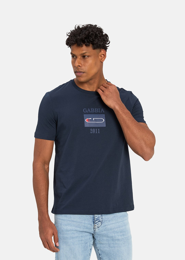 Gabbia Lacivert Classic Fit Baskılı T-Shirt