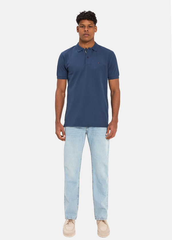 Gabbia Lacivert Classic Fit Polo Yaka T-Shirt