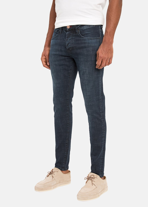 Gabbia Lacivert Super Slim Fit Kot Pantolon