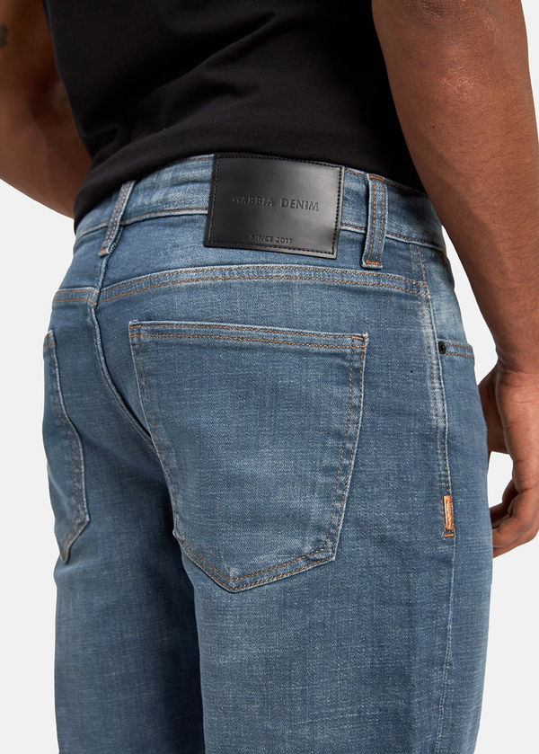 Gabbia Mavi Slim Fit Kot Pantolon