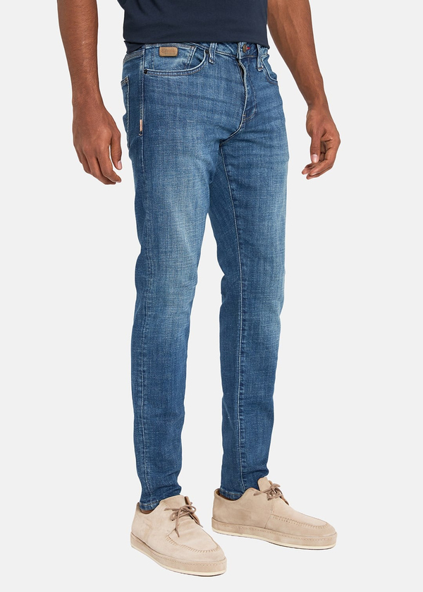 Gabbia Mavi Slim Fit Kot Pantolon