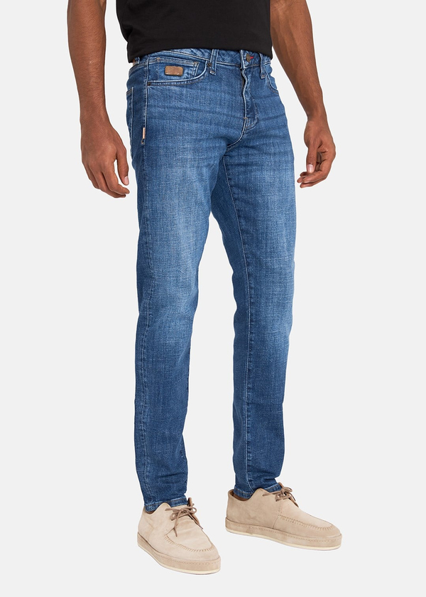 Gabbia Mavi Slim Fit Kot Pantolon