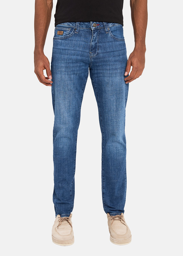 Gabbia Mavi Slim Fit Kot Pantolon