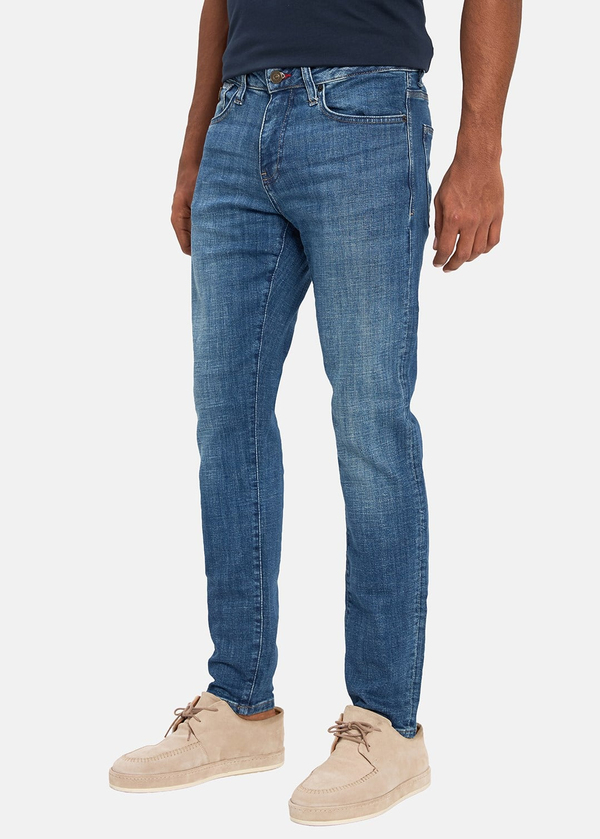 Gabbia Mavi Slim Fit Kot Pantolon