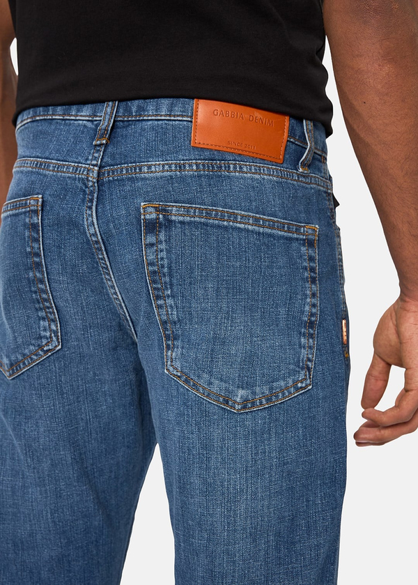 Gabbia Mavi Slim Fit Kot Pantolon