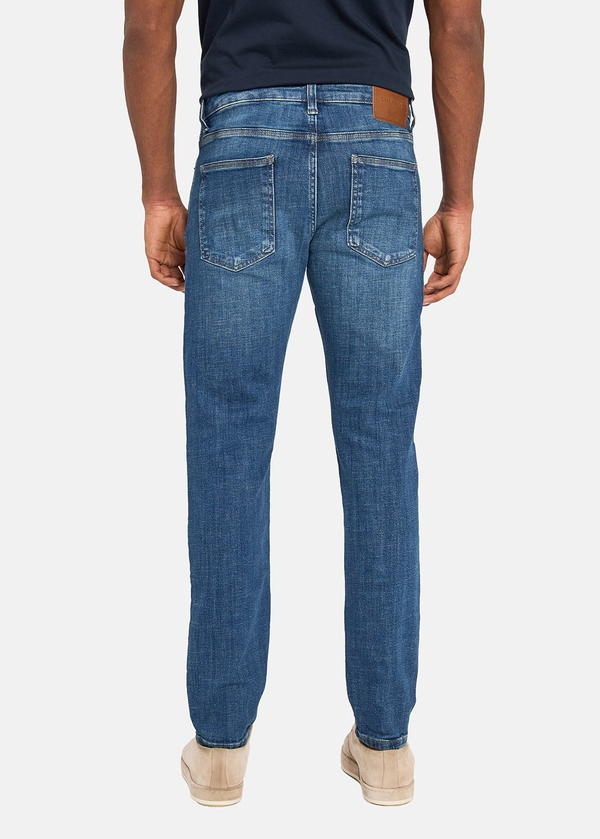 Gabbia Mavi Slim Fit Kot Pantolon