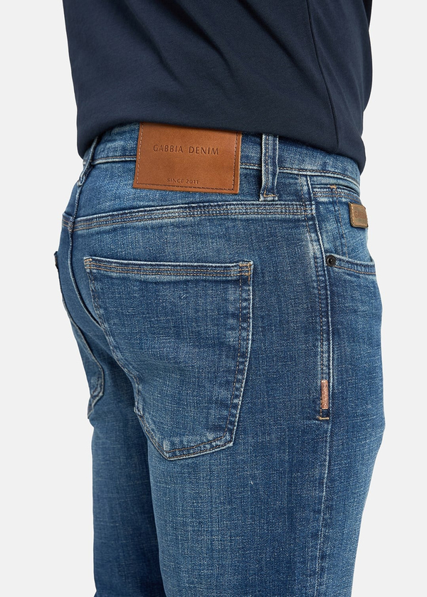 Gabbia Mavi Slim Fit Kot Pantolon