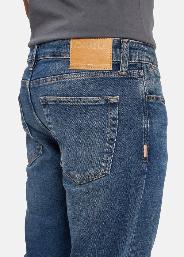 Gabbia Mavi Slim Fit Kot Pantolon