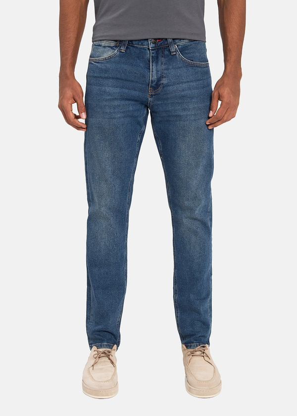 Gabbia Mavi Slim Fit Kot Pantolon