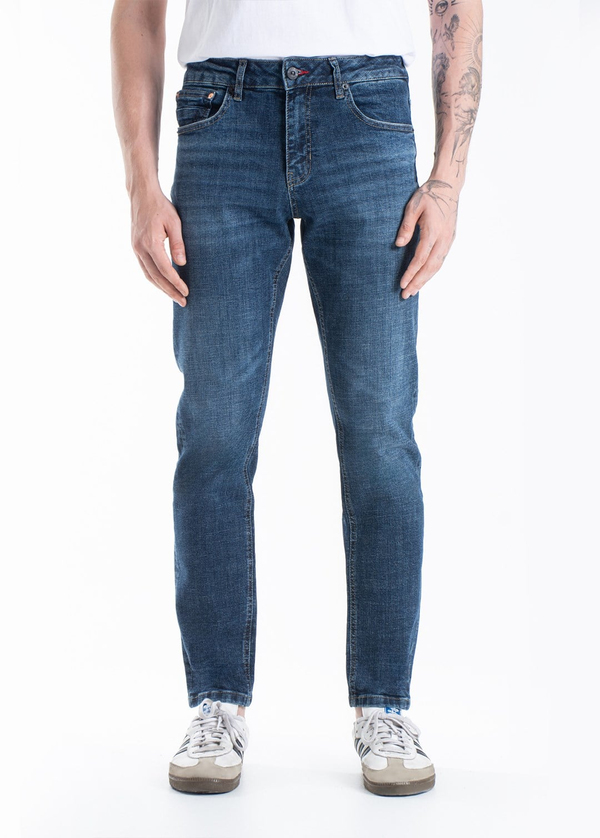 Gabbia Mavi Slim Fit Kot Pantolon