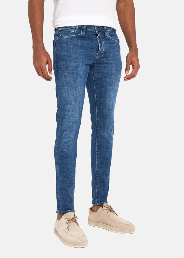 Gabbia Mavi Super Slim Fit Kot Pantolon
