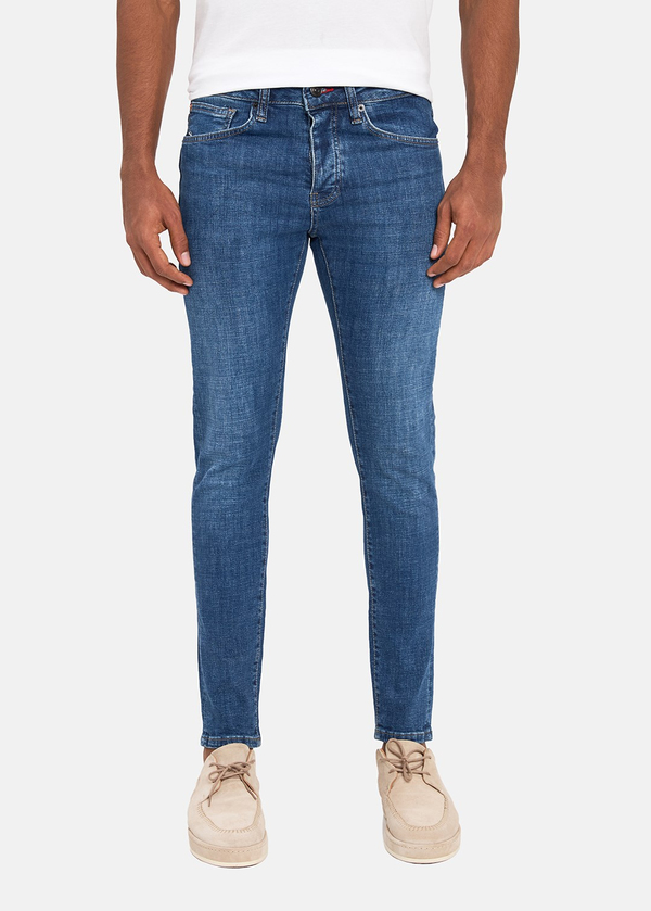 Gabbia Mavi Super Slim Fit Kot Pantolon