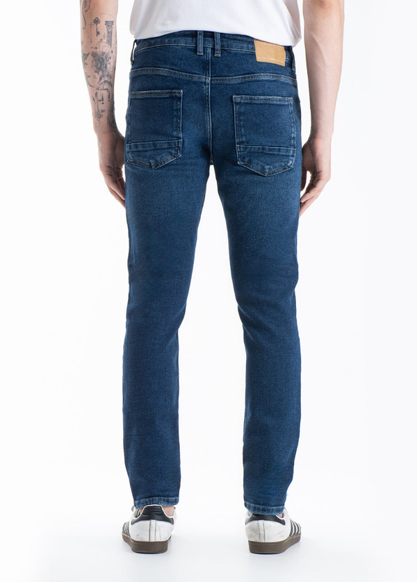 Gabbia Mavi Yırtıklı Slim Fit Kot Pantolon