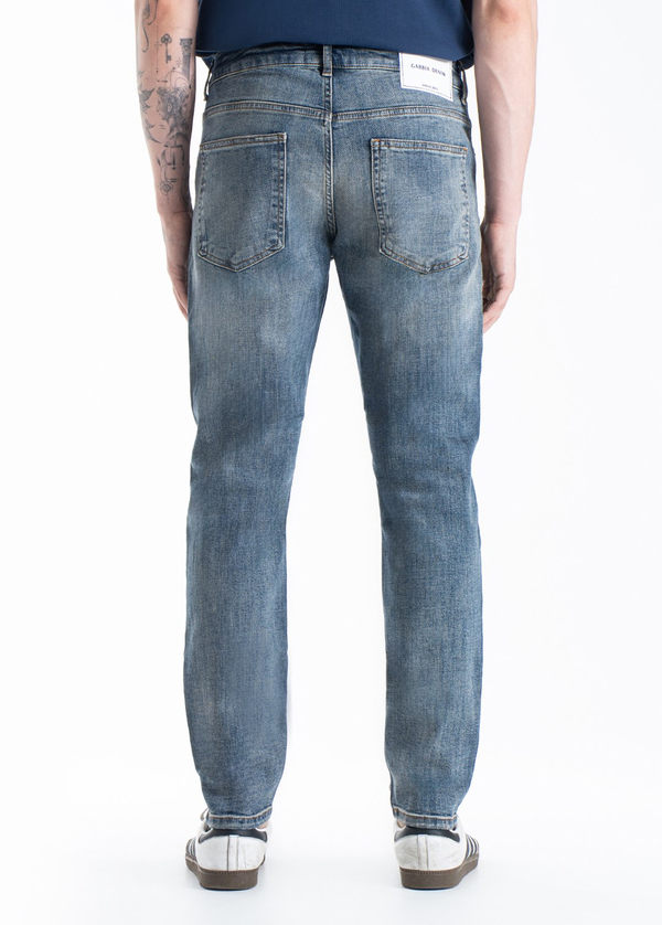 Gabbia Mavi Yırtıklı Slim Fit Kot Pantolon