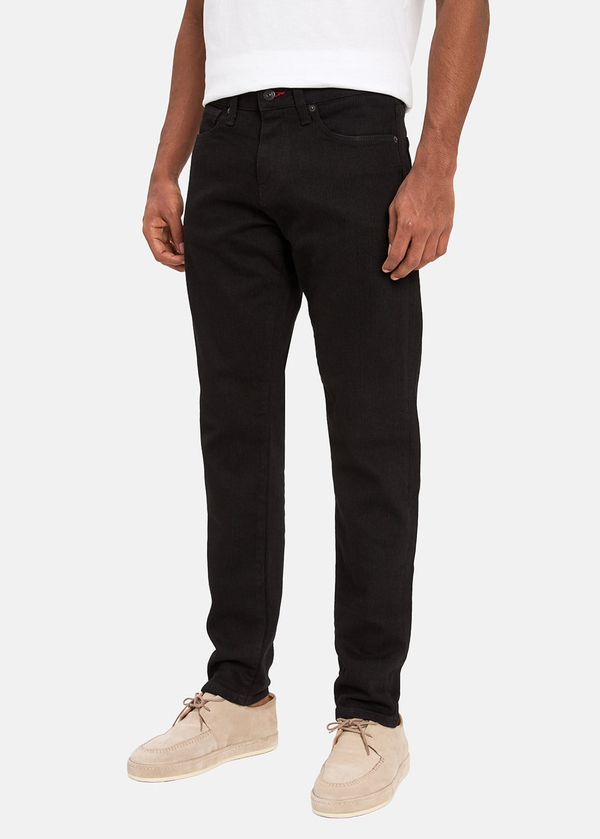 Gabbia Siyah Slim Fit Kot Pantolon