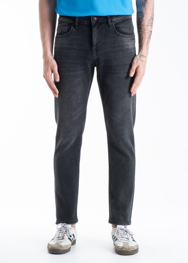 Gabbia Siyah Slim Fit Kot Pantolon