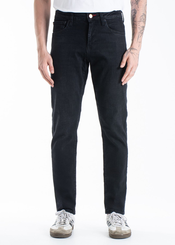 Gabbia Siyah Slim Fit Kot Pantolon