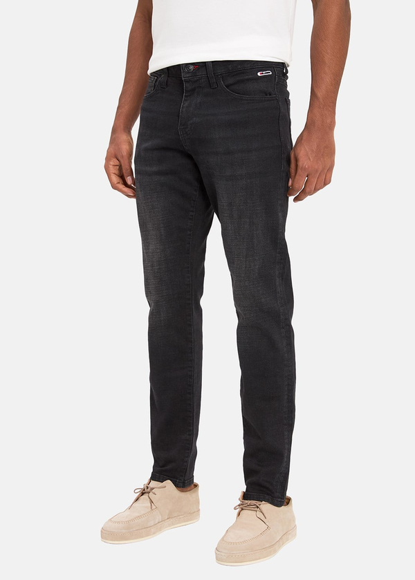 Gabbia Siyah Slim Fit Kot Pantolon