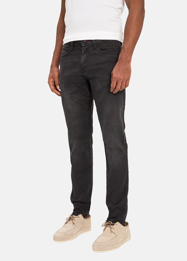 Gabbia Siyah Slim Fit Kot Pantolon