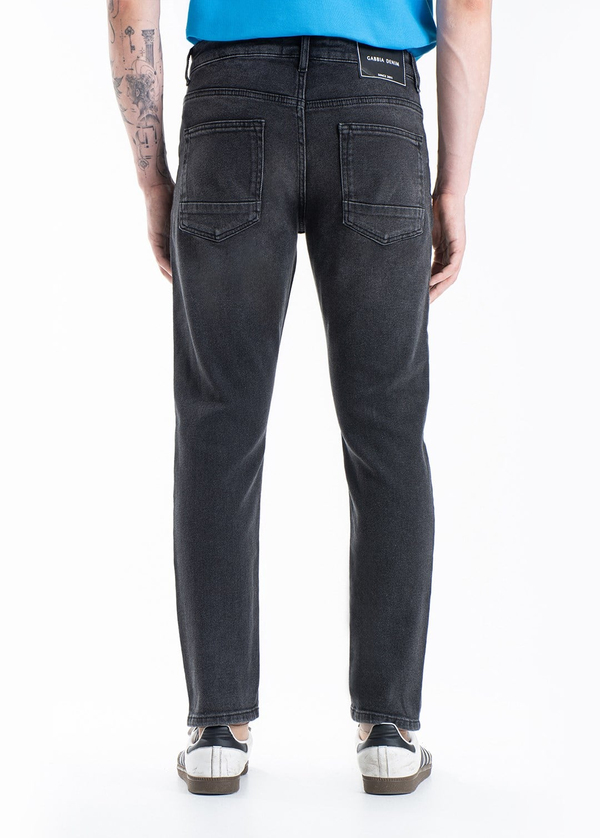 Gabbia Siyah Slim Fit Kot Pantolon