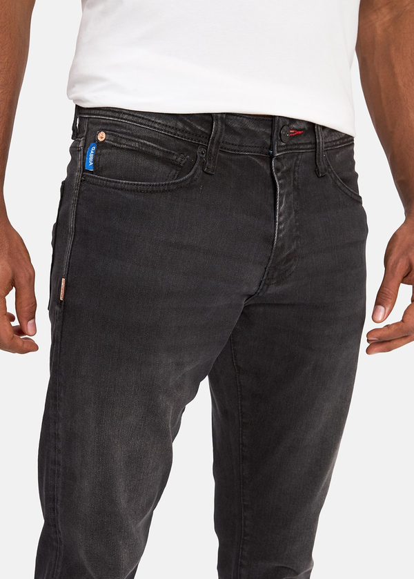 Gabbia Siyah Slim Fit Kot Pantolon