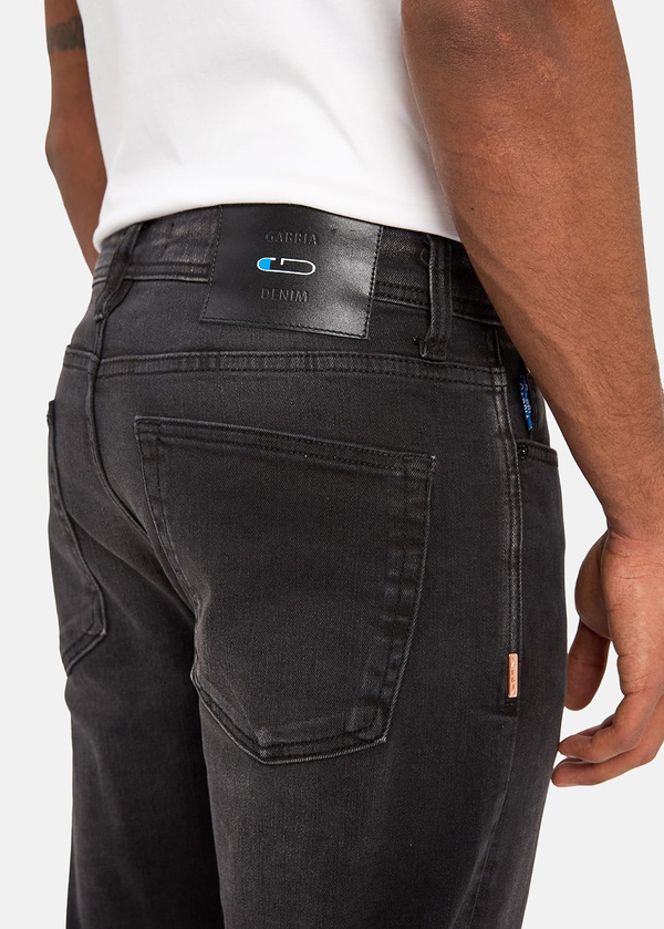 Gabbia Siyah Slim Fit Kot Pantolon