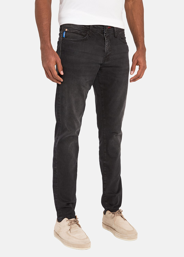 Gabbia Siyah Slim Fit Kot Pantolon