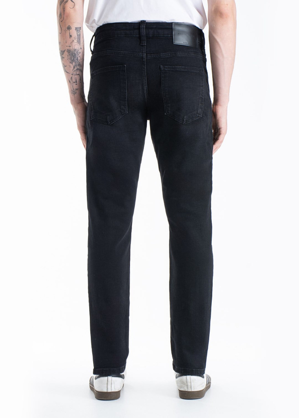Gabbia Siyah Slim Fit Kot Pantolon