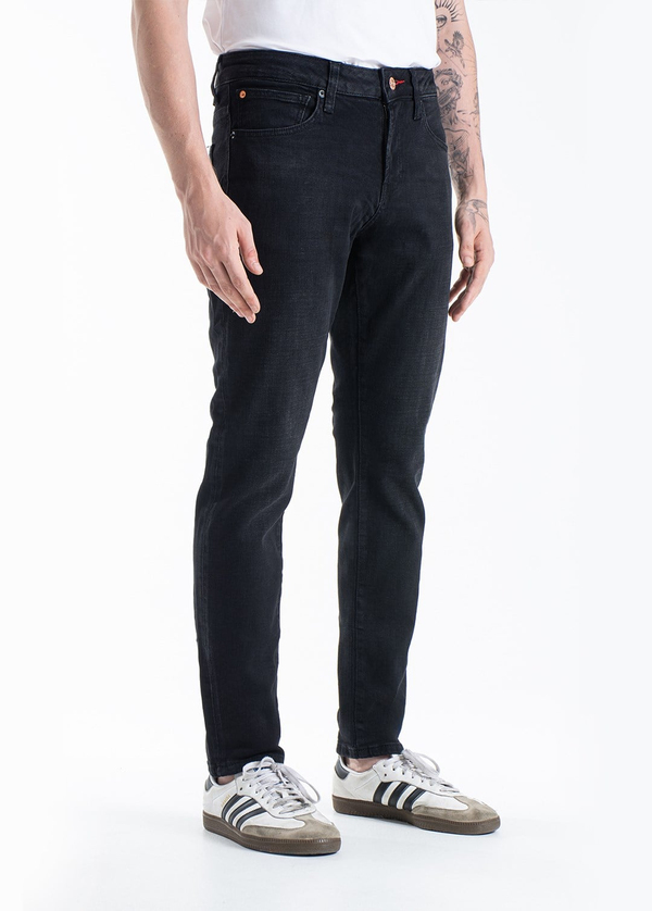Gabbia Siyah Slim Fit Kot Pantolon