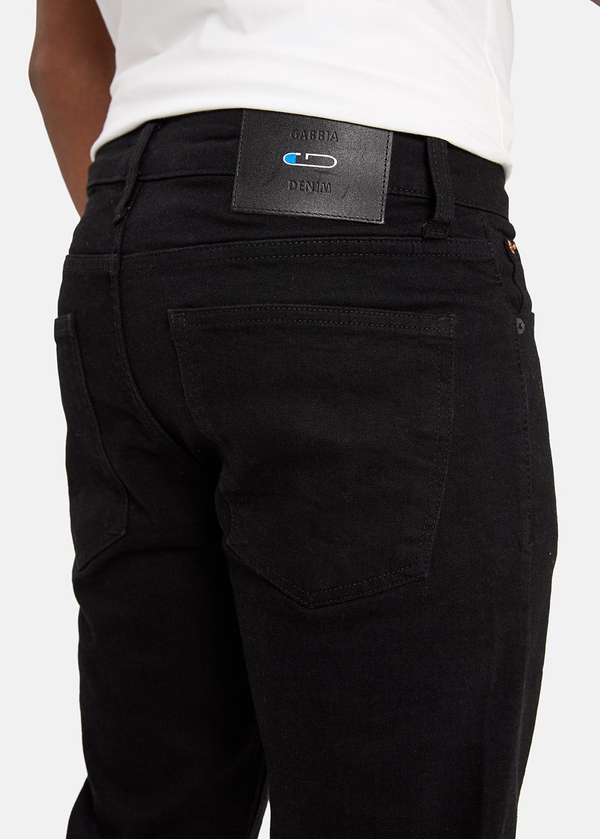 Gabbia Siyah Slim Fit Kot Pantolon