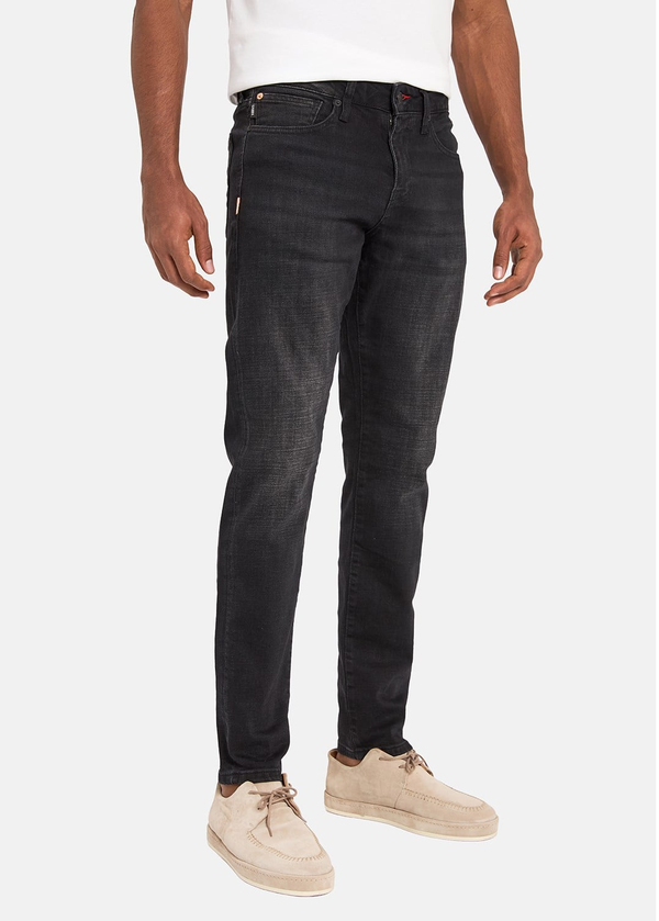 Gabbia Siyah Slim Fit Kot Pantolon