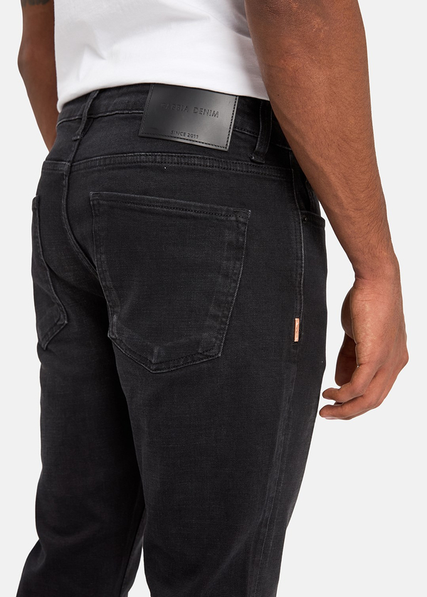 Gabbia Siyah Slim Fit Kot Pantolon