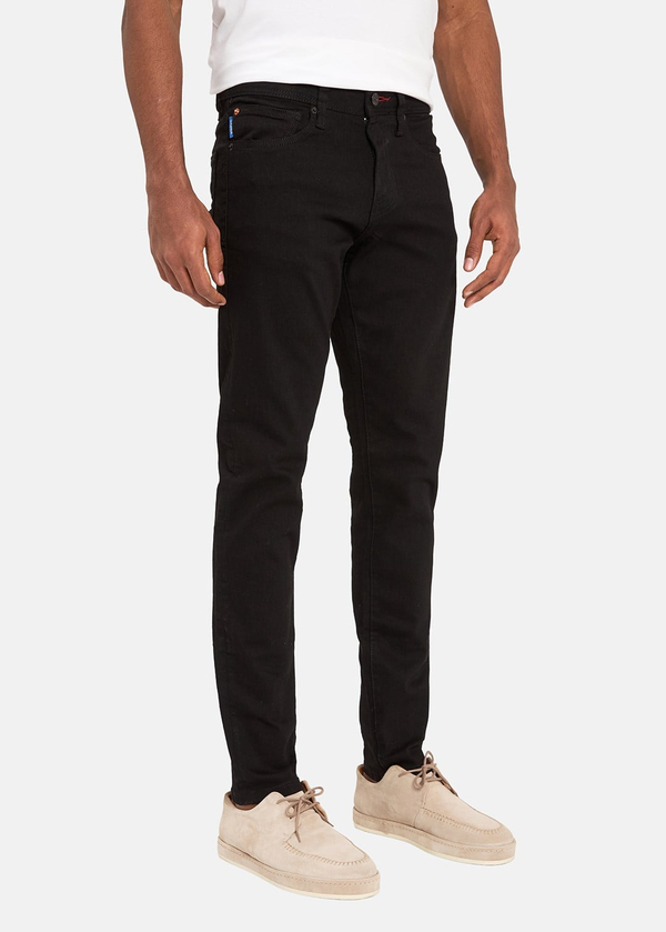 Gabbia Siyah Slim Fit Kot Pantolon