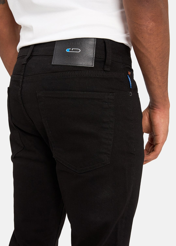 Gabbia Siyah Slim Fit Kot Pantolon
