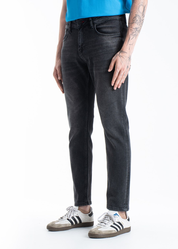 Gabbia Siyah Slim Fit Kot Pantolon