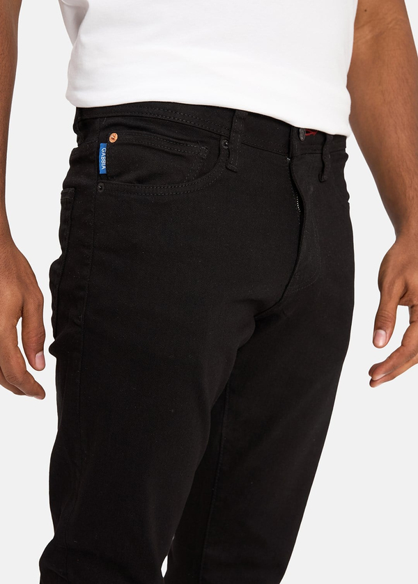 Gabbia Siyah Slim Fit Kot Pantolon