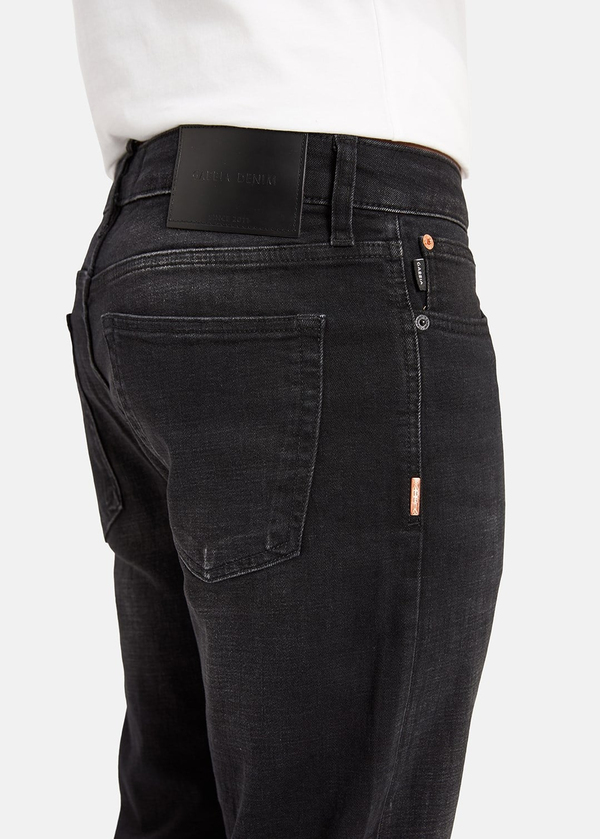 Gabbia Siyah Slim Fit Kot Pantolon