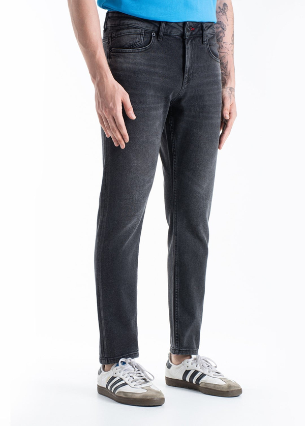 Gabbia Siyah Slim Fit Kot Pantolon