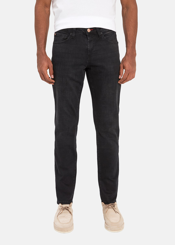 Gabbia Siyah Slim Fit Kot Pantolon