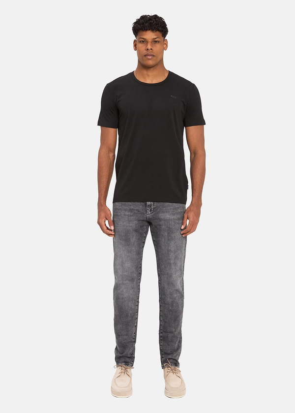 Gabbia Siyah Standart Fit Basic T-Shirt
