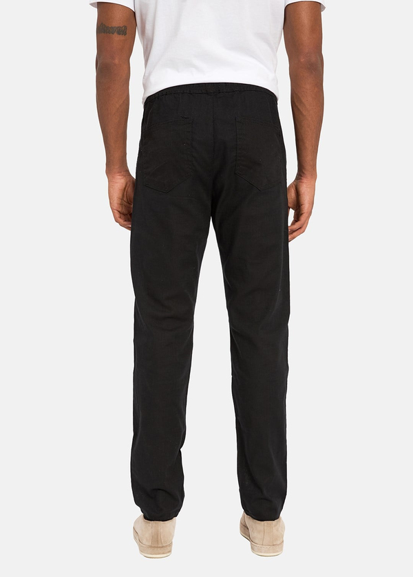 Gabbia Siyah Straight Fit Jogger Pantolon