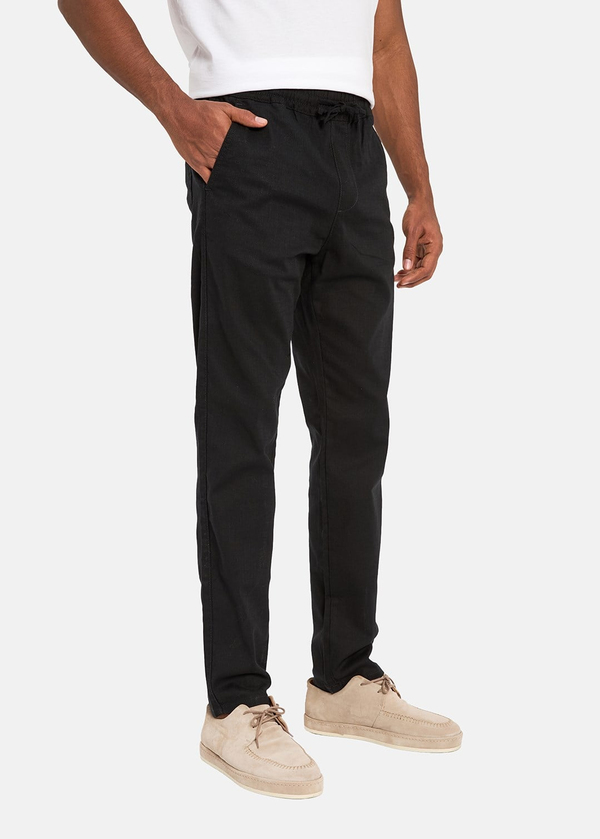 Gabbia Siyah Straight Fit Jogger Pantolon