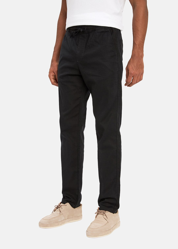 Gabbia Siyah Straight Fit Jogger Pantolon