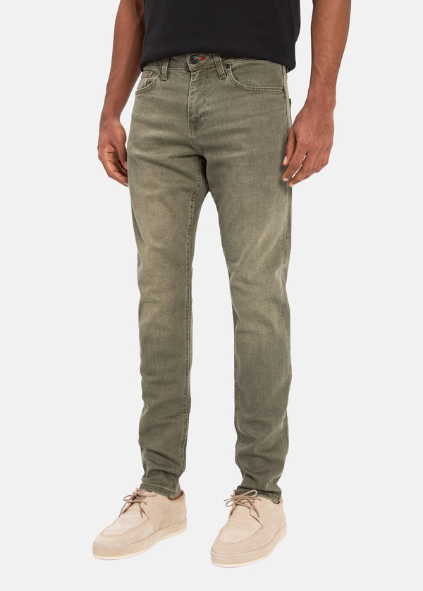 Gabbia Yeşil Slim Fit Kot Pantolon