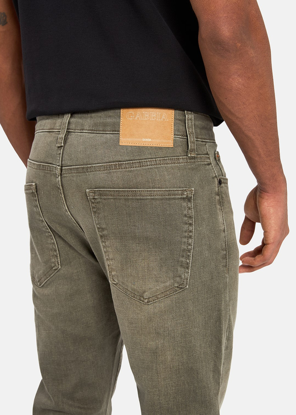 Gabbia Yeşil Slim Fit Kot Pantolon
