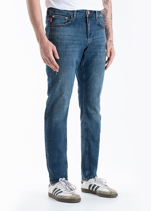 Gabbia Yeşil Tırnaklı Slim Fit Kot Pantolon