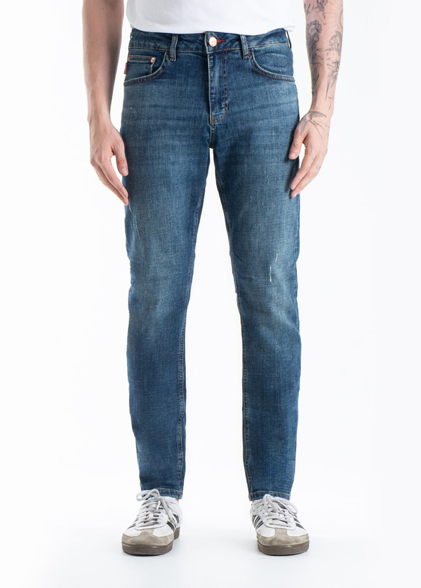 Gabbia Yeşil Tırnaklı Slim Fit Kot Pantolon