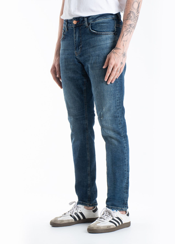 Gabbia Yeşil Tırnaklı Slim Fit Kot Pantolon