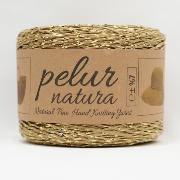 250 Gram Naturel Simli Kağıt İp No: 403