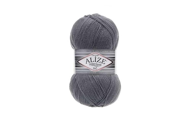 Alize Superlana Tığ Kömür Grisi-87